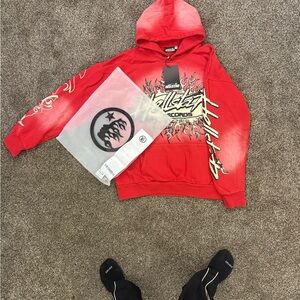 Red Graphic Hoodie